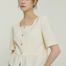 스퀘어넥 자가드 자켓2